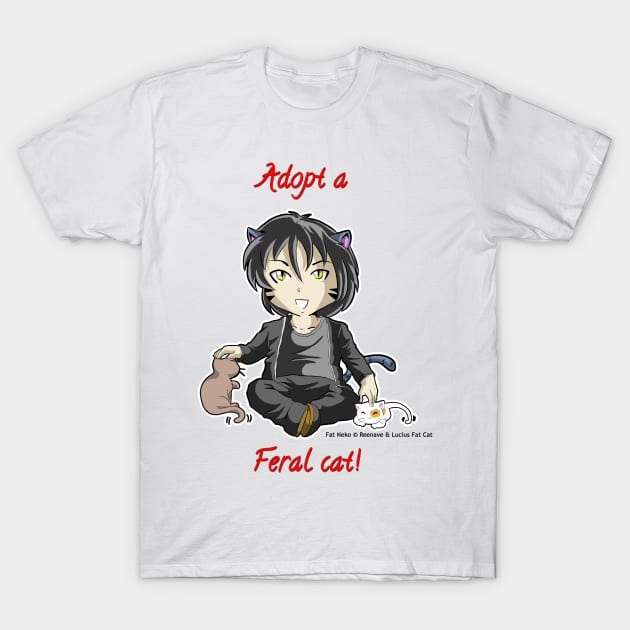 Adopt a Cat T-Shirt by Reenave